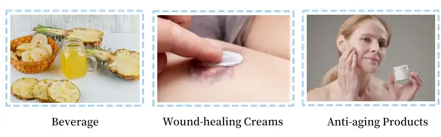 Application of Pure Bulk Bromelain Powder Application of Pure Bulk Bromelain Powder