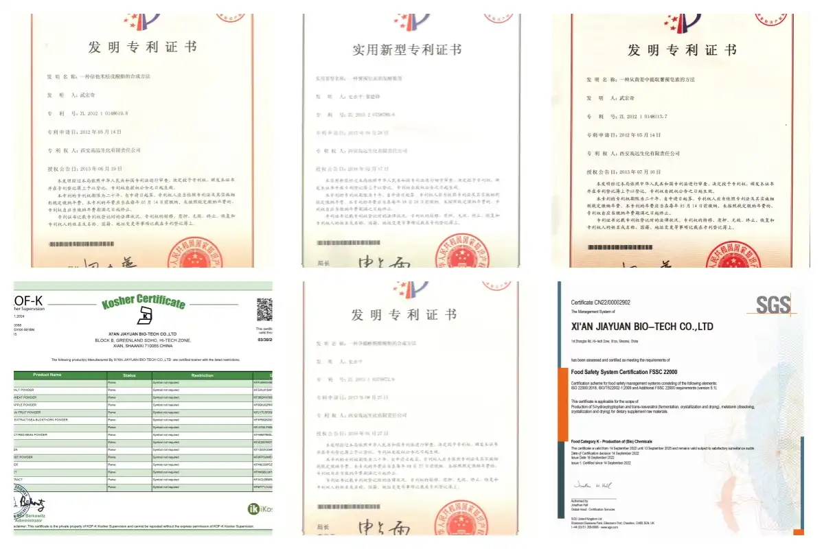 maca certificate