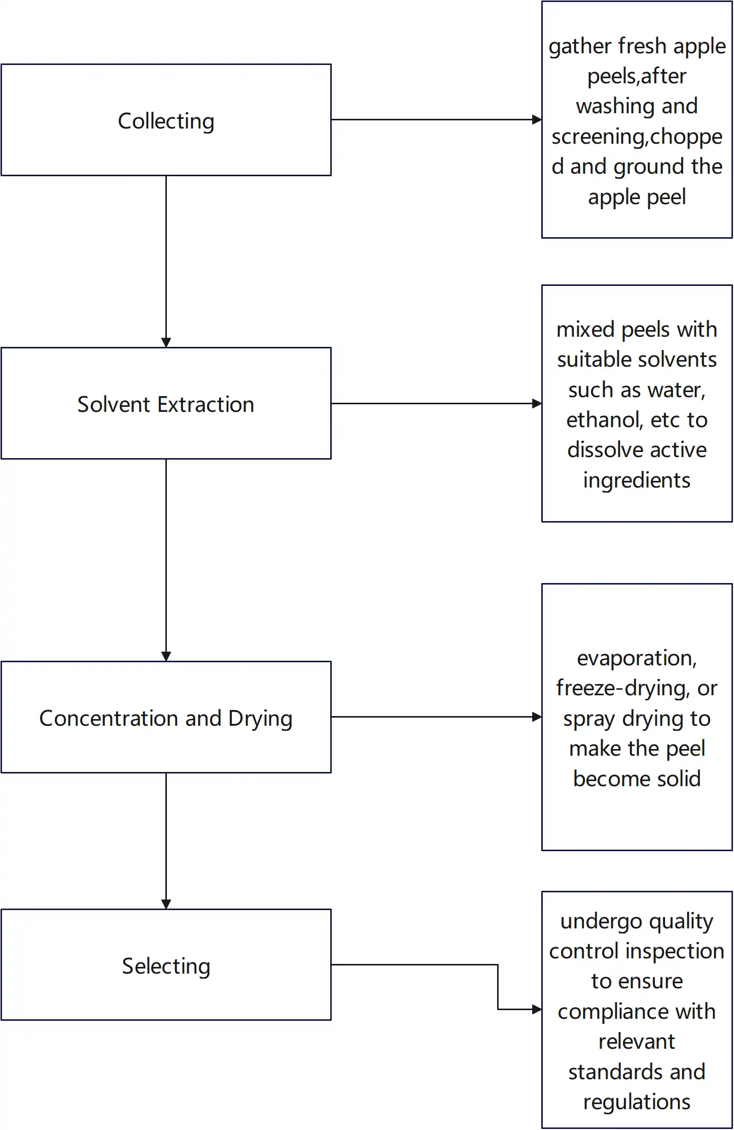 Apple Peel extract Process Apple Peel extract Process