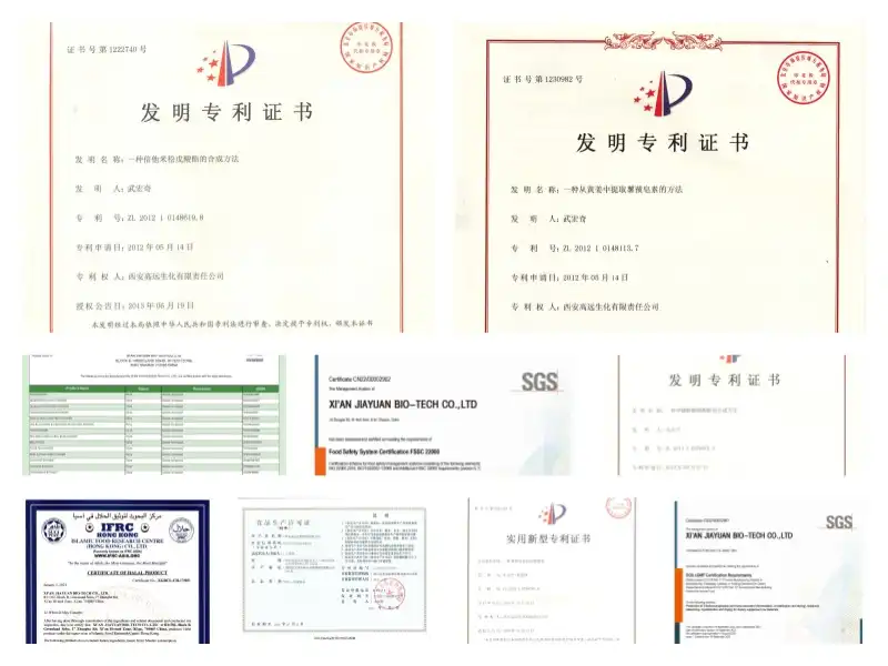 Organic Inulin Powder Bulk Certificates Organic Inulin Powder Bulk Certificates